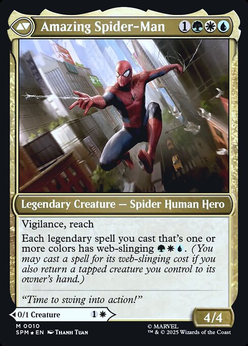 Peter Parker // Amazing Spider-Man magic the gathering card art