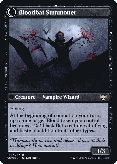 Bloodbat Summoner (Foil Prerelease Cards)