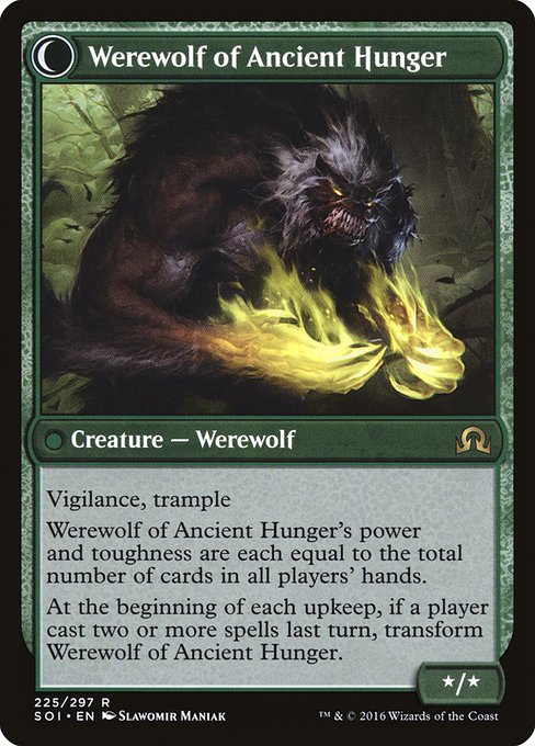 Sage of Ancient Lore // Werewolf of Ancient Hunger (SOI)