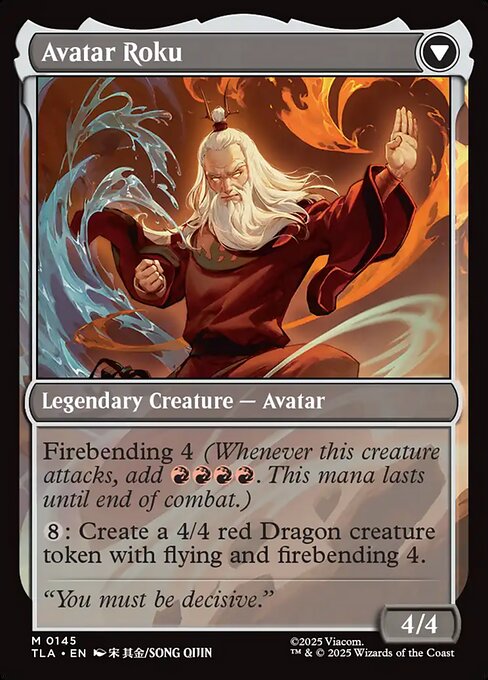 The Legend of Roku // Avatar Roku magic the gathering card art