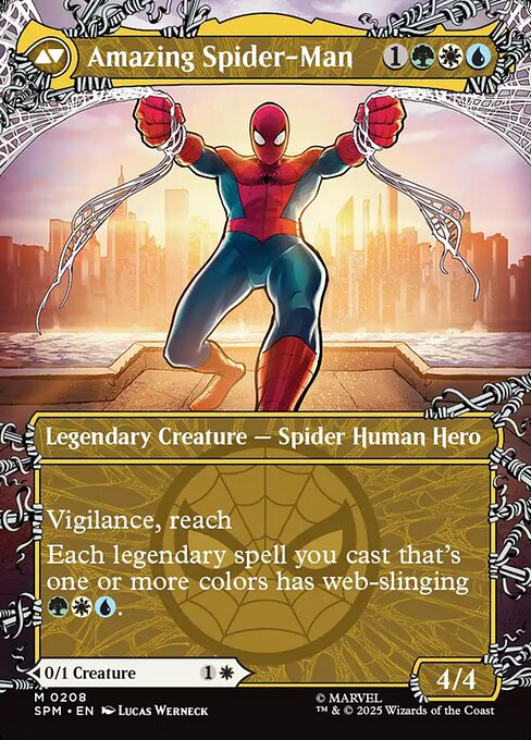 Peter Parker // Amazing Spider-Man magic the gathering card art