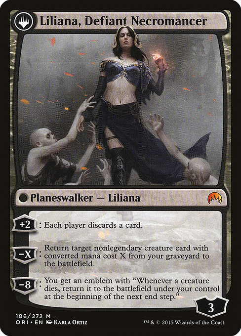 Liliana, Heretical Healer // Liliana, Defiant Necromancer (ori) 106
