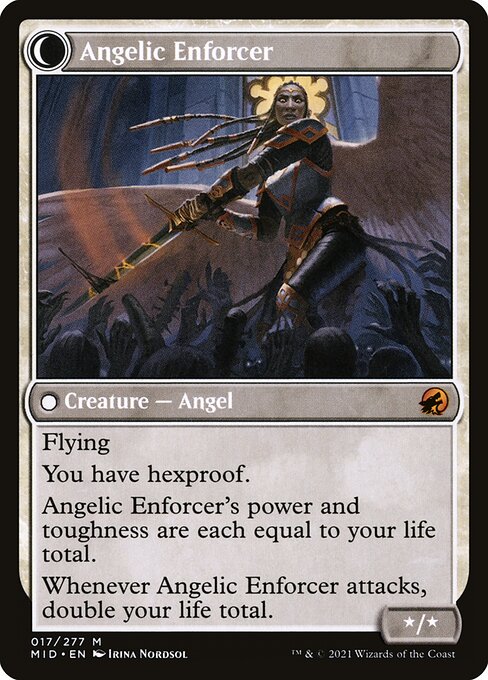 Enduring Angel // Angelic Enforcer (Innistrad: Midnight Hunt #17)