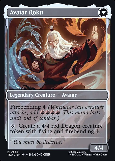 The Legend of Roku // Avatar Roku magic the gathering card art