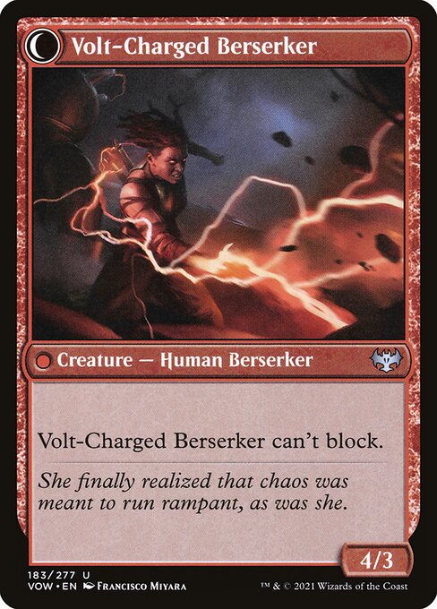 Voltaic Visionary // Volt-Charged Berserker (Innistrad: Crimson Vow #183)