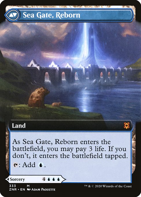 Sea Gate Restoration // Sea Gate, Reborn (Zendikar Rising #333)