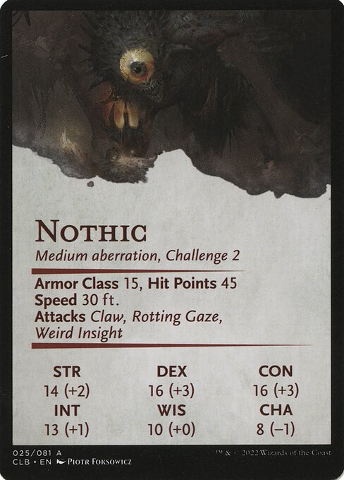 Nothic // Nothic (Battle for Baldur's Gate Art Series #25)