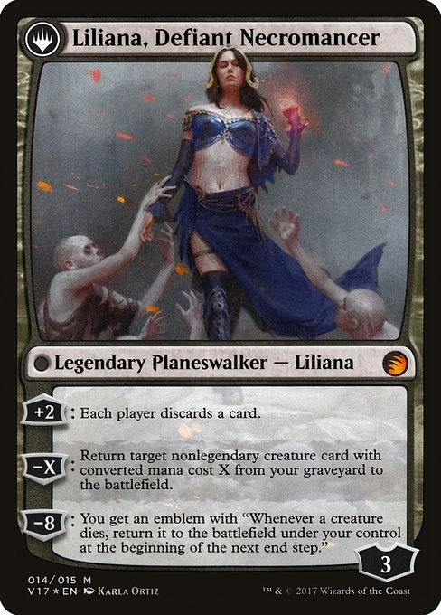 Liliana, Heretical Healer // Liliana, Defiant Necromancer (v17) 14