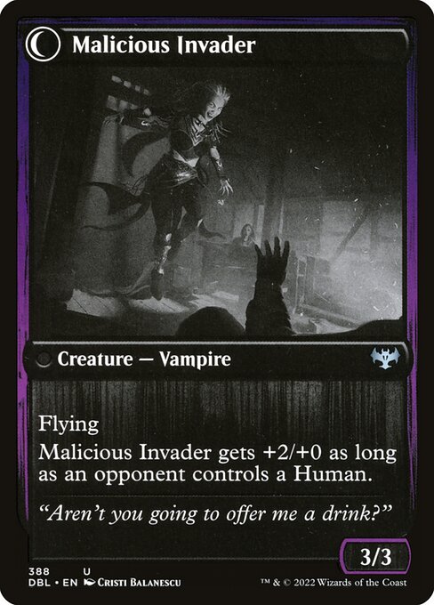 Innocent Traveler // Malicious Invader (Innistrad: Double Feature #388)