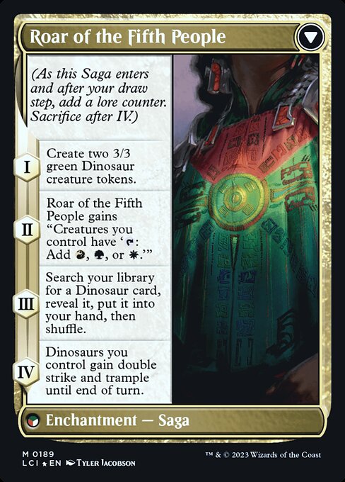 Huatli, Poet of Unity // Roar of the Fifth People (The Lost Caverns of Ixalan Promos #189s)