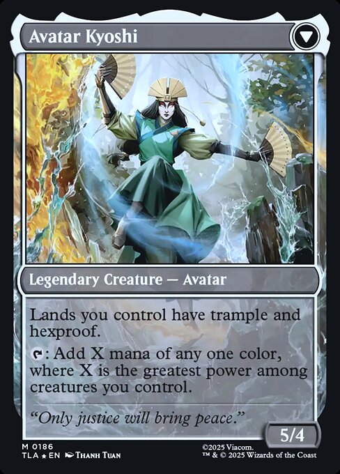 The Legend of Kyoshi // Avatar Kyoshi magic the gathering card art