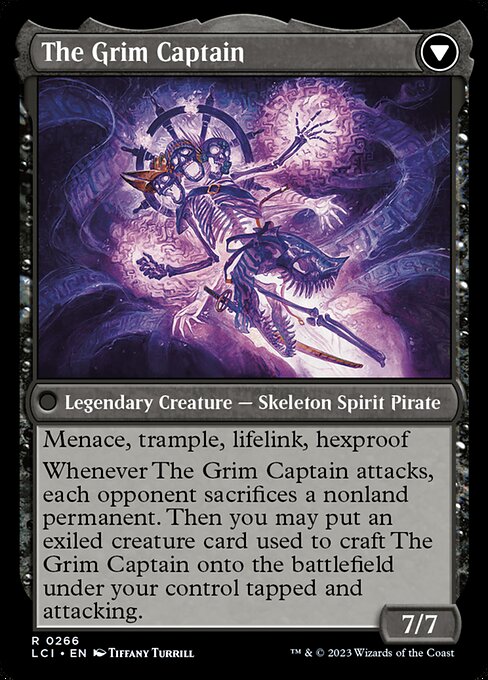 Throne of the Grim Captain // The Grim Captain (The Lost Caverns of Ixalan #266)