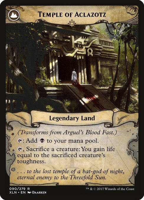 Arguel's Blood Fast // Temple of Aclazotz (Ixalan #90)