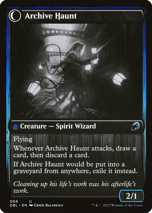 Overwhelmed Archivist // Archive Haunt (Innistrad: Double Feature #68)