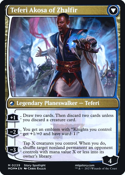 Invasion of New Phyrexia // Teferi Akosa of Zhalfir (March of the Machine Promos #239s)