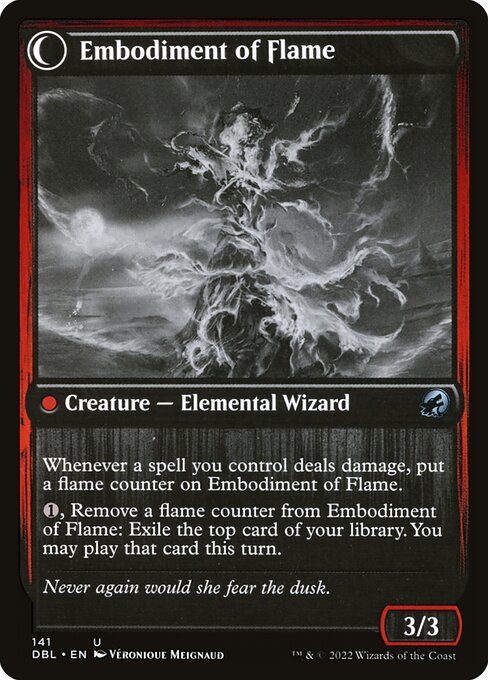 Flame Channeler // Embodiment of Flame (Innistrad: Double Feature #141)