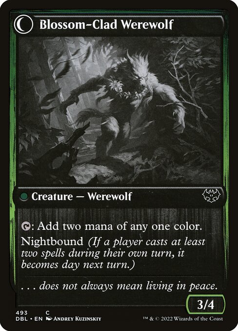 Weaver of Blossoms // Blossom-Clad Werewolf (dbl) 493