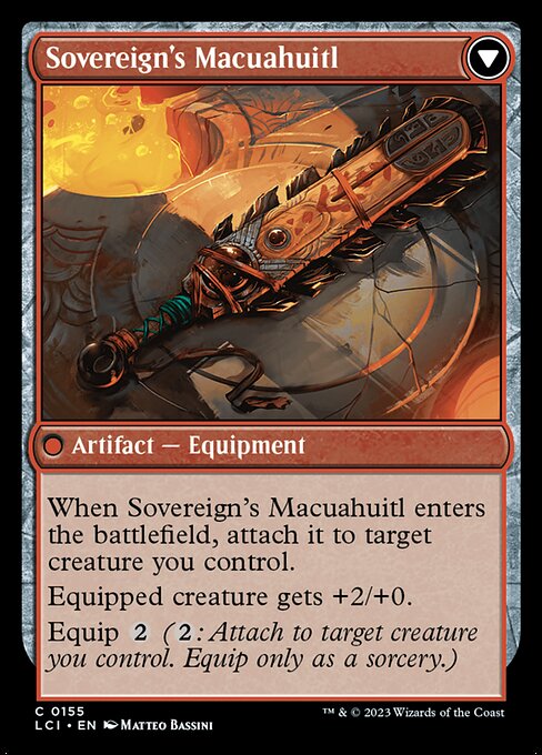 Idol of the Deep King // Sovereign's Macuahuitl (The Lost Caverns of Ixalan #155)