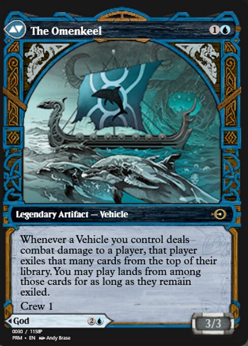 Cosima, God of the Voyage // The Omenkeel (Magic Online Promos #88258)