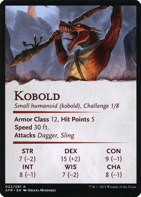Minion of the Mighty // Kobold (Adventures in the Forgotten Realms Art Series #22)