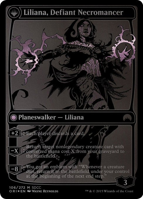 Liliana, Heretical Healer // Liliana, Defiant Necromancer (ps15) 106
