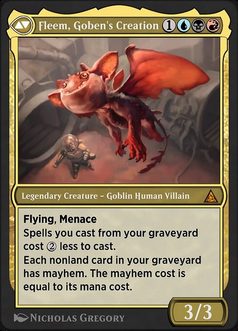 Norman Osborn // Green Goblin magic the gathering card art