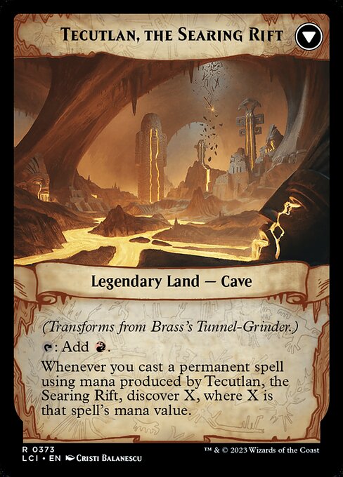 Brass's Tunnel-Grinder // Tecutlan, the Searing Rift (lci) 373