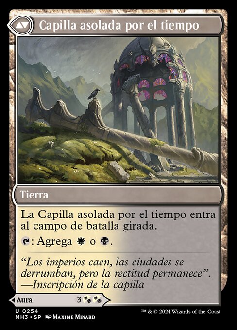 Capilla asolada por el tiempo