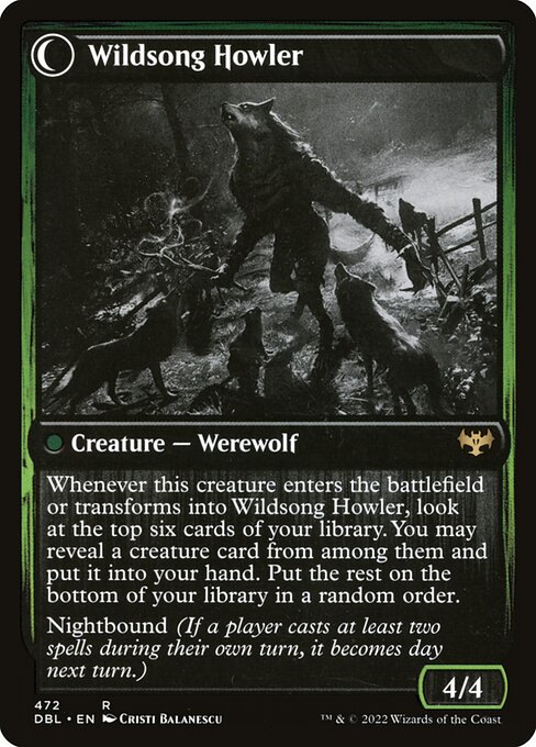 Howlpack Piper // Wildsong Howler (Innistrad: Double Feature #472)