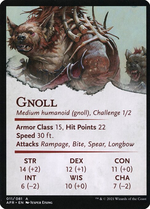 Gnoll Hunter // Gnoll Hunter (Adventures in the Forgotten Realms Art Series #11)