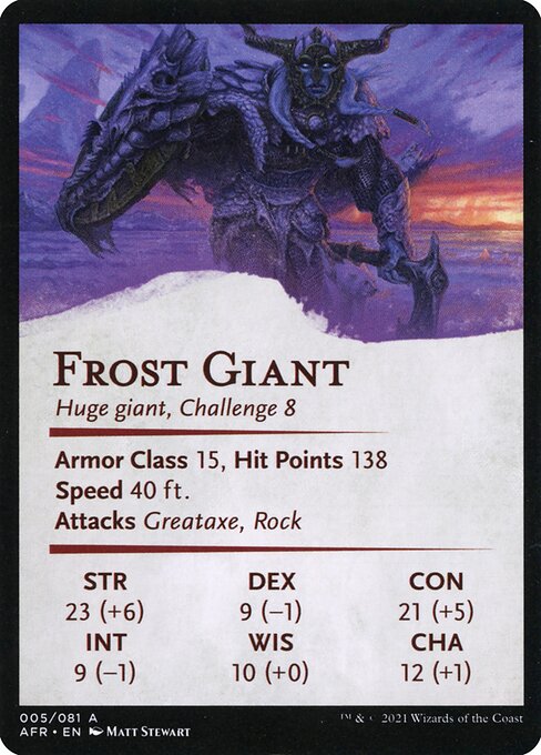 Rimeshield Frost Giant // Frost Giant (Adventures in the Forgotten Realms Art Series #5)