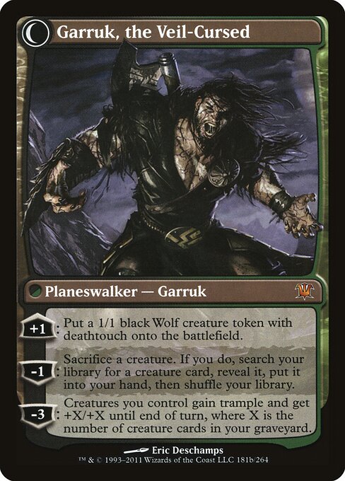 Garruk Relentless // Garruk, the Veil-Cursed (plst) ISD-181