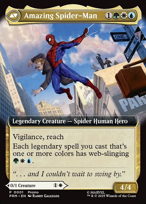 Peter Parker // Amazing Spider-Man magic the gathering card art