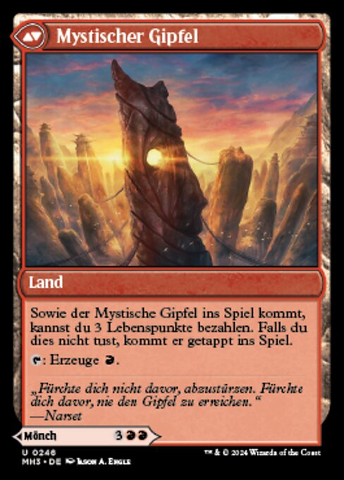 Pinnacle Monk // Mystic Peak (Modern Horizons 3 #246)
