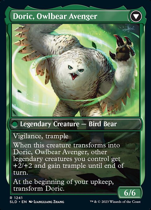 Doric, Nature's Warden // Doric, Owlbear Avenger back