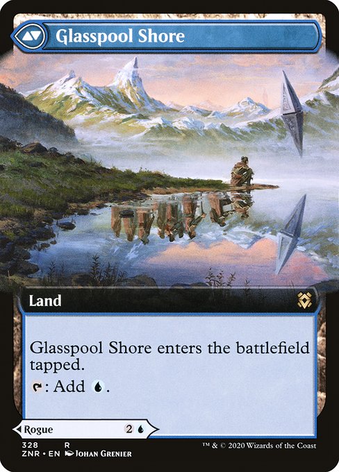 Glasspool Mimic // Glasspool Shore (Zendikar Rising #328)