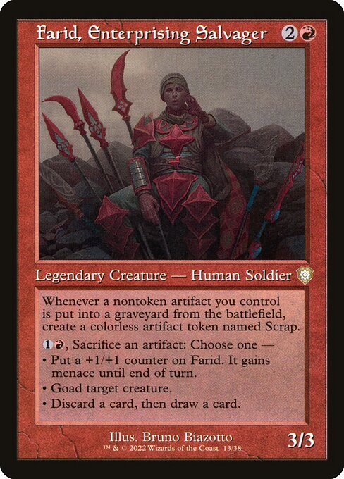 Farid, Enterprising Salvager (brc) 13 Farid, Enterprising Salvager (brc) 13