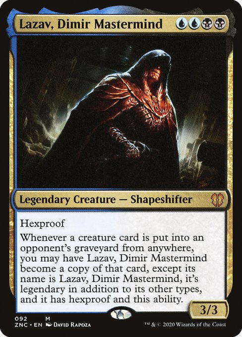 Lazav, Dimir Mastermind (Zendikar Rising Commander #92)