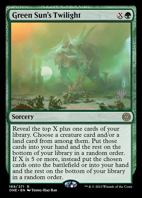 Green Sun's Twilight (Phyrexia: All Will Be One Promos #169p)