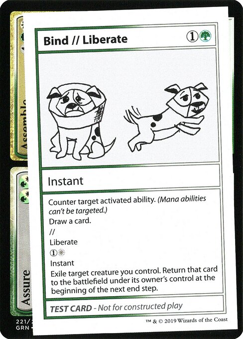 Bind // Liberate (Mystery Booster Playtest Cards 2021 #88)