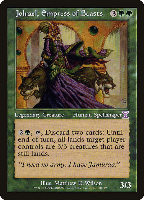 Jolrael, Empress of Beasts (Time Spiral Timeshifted #81)