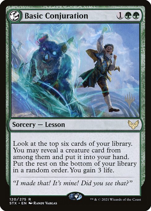 Basic Conjuration (Strixhaven: School of Mages Promos #120p)
