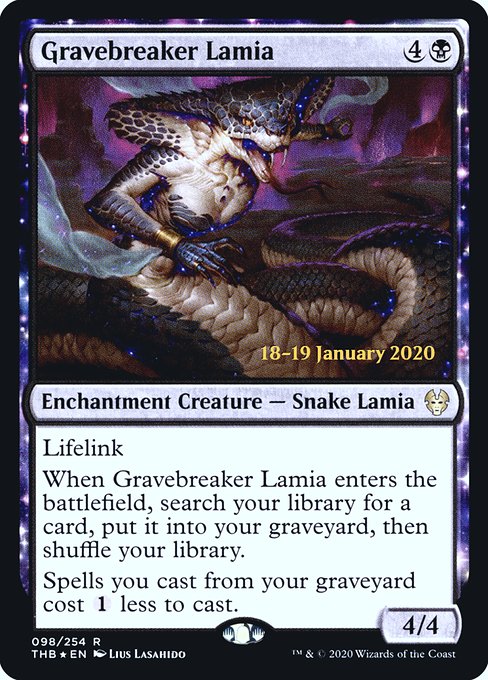Gravebreaker Lamia (Theros Beyond Death Promos #98s)