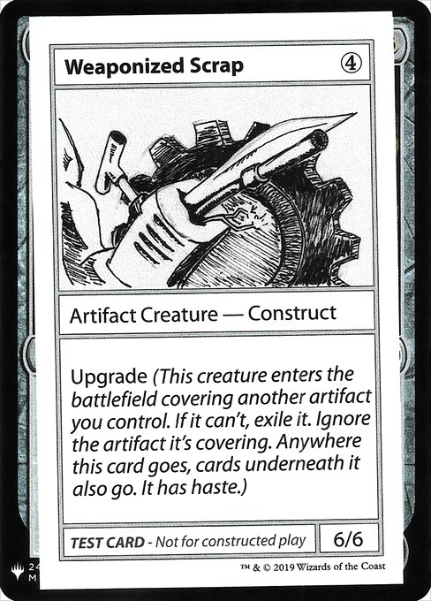 Weaponized Scrap (Mystery Booster Playtest Cards 2019 #111)