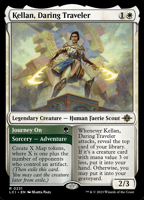 Kellan, Daring Traveler // Journey On (The Lost Caverns of Ixalan #231)