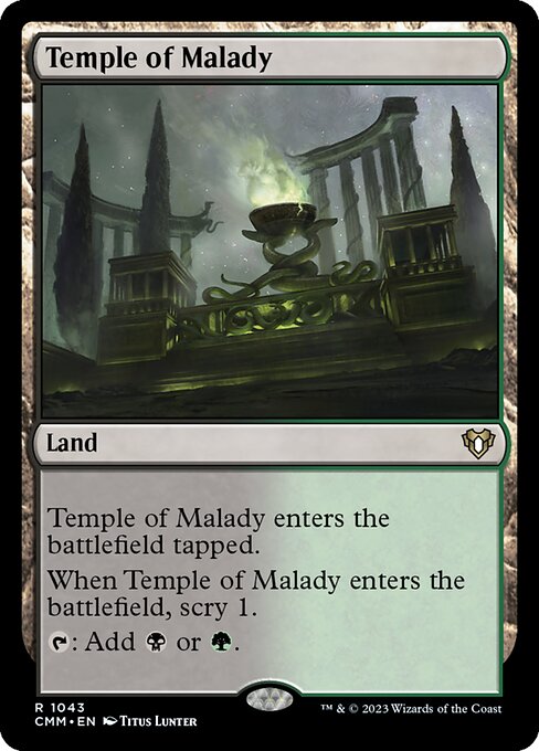 Temple of Malady (Commander Masters #1043)