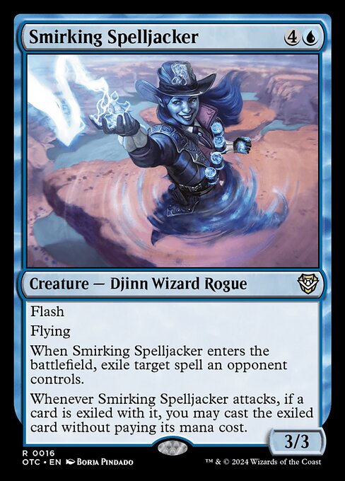 Smirking Spelljacker (Outlaws of Thunder Junction Commander #16)