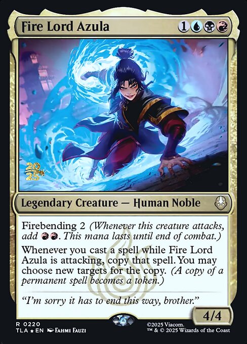 Fire Lord Azula magic the gathering card art