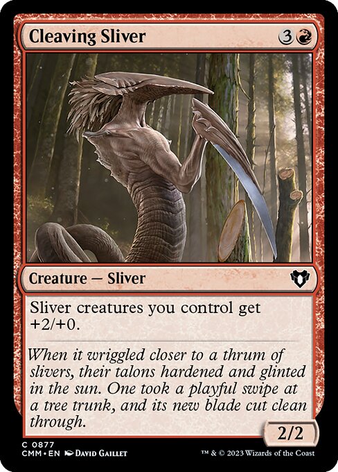 Cleaving Sliver (Commander Masters #877)