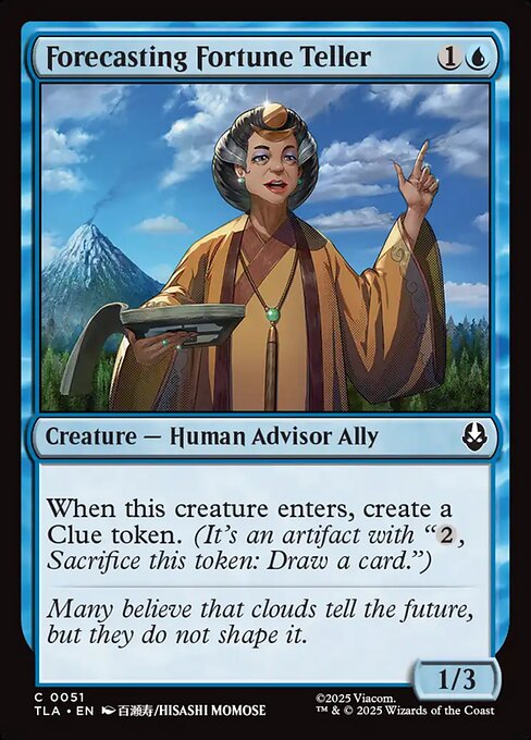 Forecasting Fortune Teller magic the gathering card art